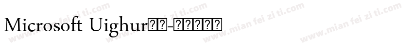 Microsoft Uighur字体字体转换